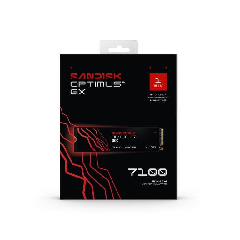 SANDISK Optimus GX 7100 1TB NVMe Internal Gaming SSD Solid State