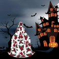 thumbnail image 6 of Honeii Rose Flowers Print Poncho Cape, Cloak Coat, Snuggly Hooded Wearable Blanket, Hooded Cape For Teenagers,Halloween Costumes-Large, 6 of 7