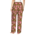 thumbnail image 3 of Picia Cartoon Pigs Womens Soft Woven Cotton Elastic Waistband Sleep Pajama Pant Lounge Sleep Pant With Pockets And Drawstring-X-Large, 3 of 9