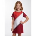 thumbnail image 5 of Girls Short Sleeve Sundress Regular-Fit Simple Styling Charming Casual Dress for Big Girls Age 6-13 Summer Casual, 5 of 6
