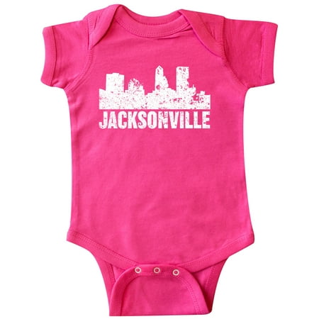 

Inktastic Jacksonville Skyline Grunge Gift Baby Boy or Baby Girl Bodysuit