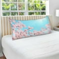 thumbnail image 4 of Pink Cherry Blossoms Pillowcase Queen Size, Super Soft Pillow Shams Covers, Plush Cozy Pillow Cases with Zipper, 20" X 30"（368） Home Decor Gifts, 4 of 6