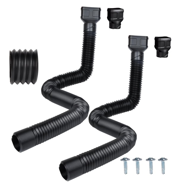 Extensiones de desagüe para canaletas Prestantious de 7 pies de largo, paquete de 2