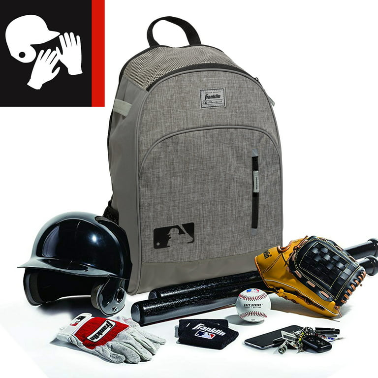 Franklin Sports Baseball Backpack Bag - MLB Batpack - Red/Black 