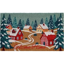 Holiday Time Winter Village Coir Fiber Doormat 18"x30"