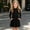 Black, variant on Girls Fall Long Sleeve Dress Lightweight Ribbed Knit Crewnck Dress Solid Casual A Line Swing Dress 5-15 Years