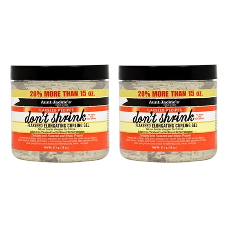 curling elongating flaxseed jackie shrink ounce aunt gel don