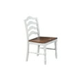 thumbnail image 4 of White 5-Pcs Dining Set Dining Table Chairs Unique Legs Natural wood Grain Look Top Kitchen Table, 4 of 8