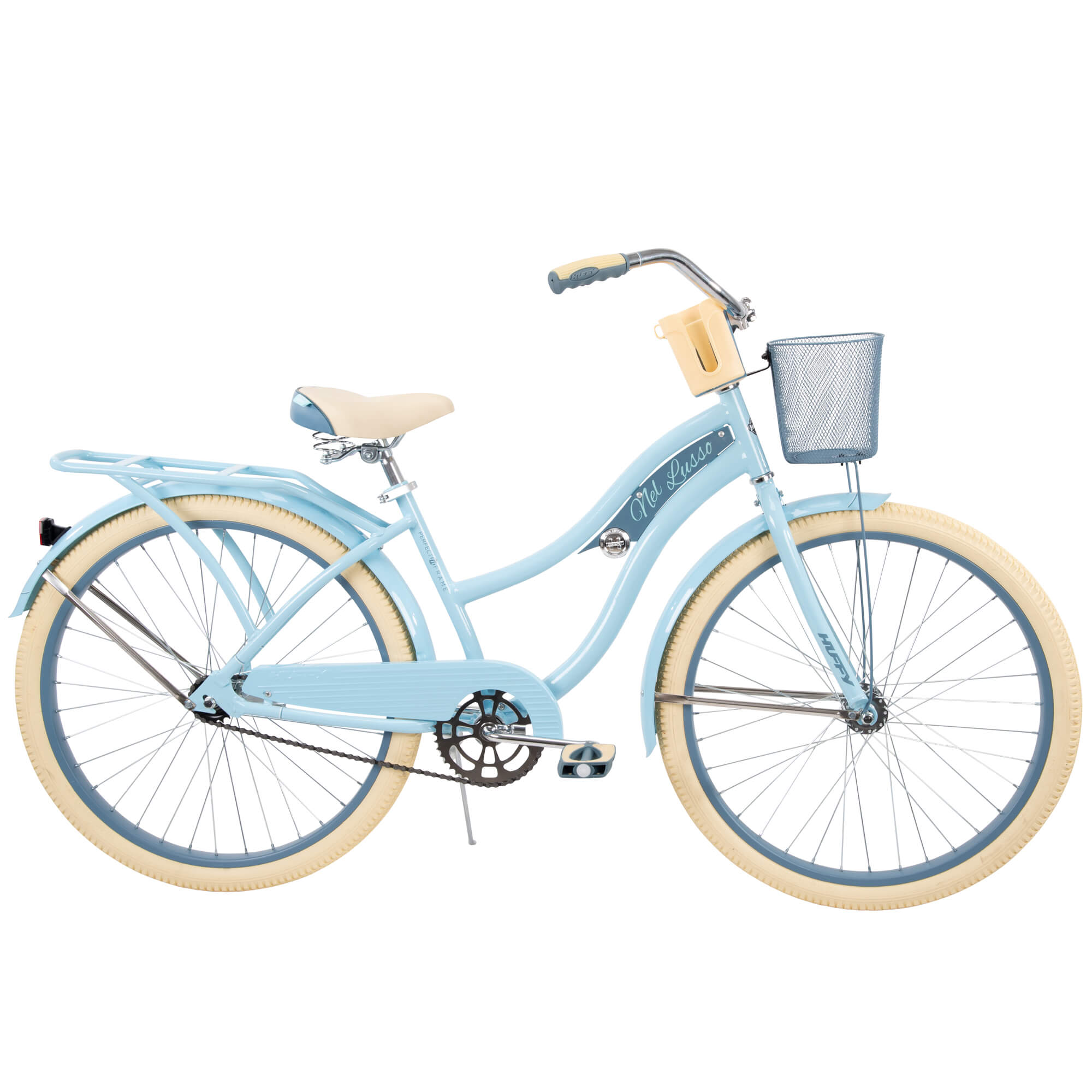 Huffy 26" Nel Lusso Cruiser Bike, Fits Riders 60"+, Light Blue, Adult, Women's
