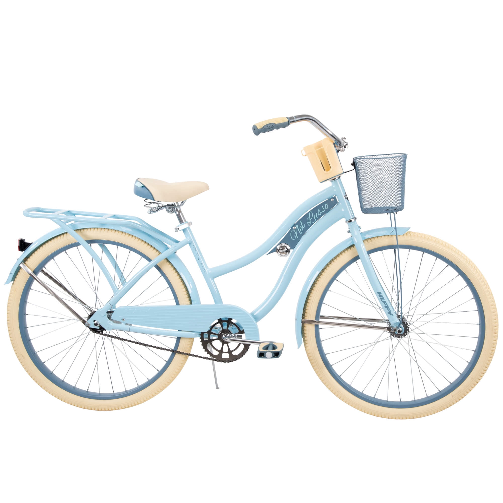 Huffy 26" Nel Lusso Cruiser Bike, Fits Riders 60"+, Light Blue, Adult, Women's