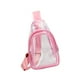 thumbnail image 3 of Mochila transparente de PVC tipo bandolera Strade Fareast Limited rosa, 3 of 8