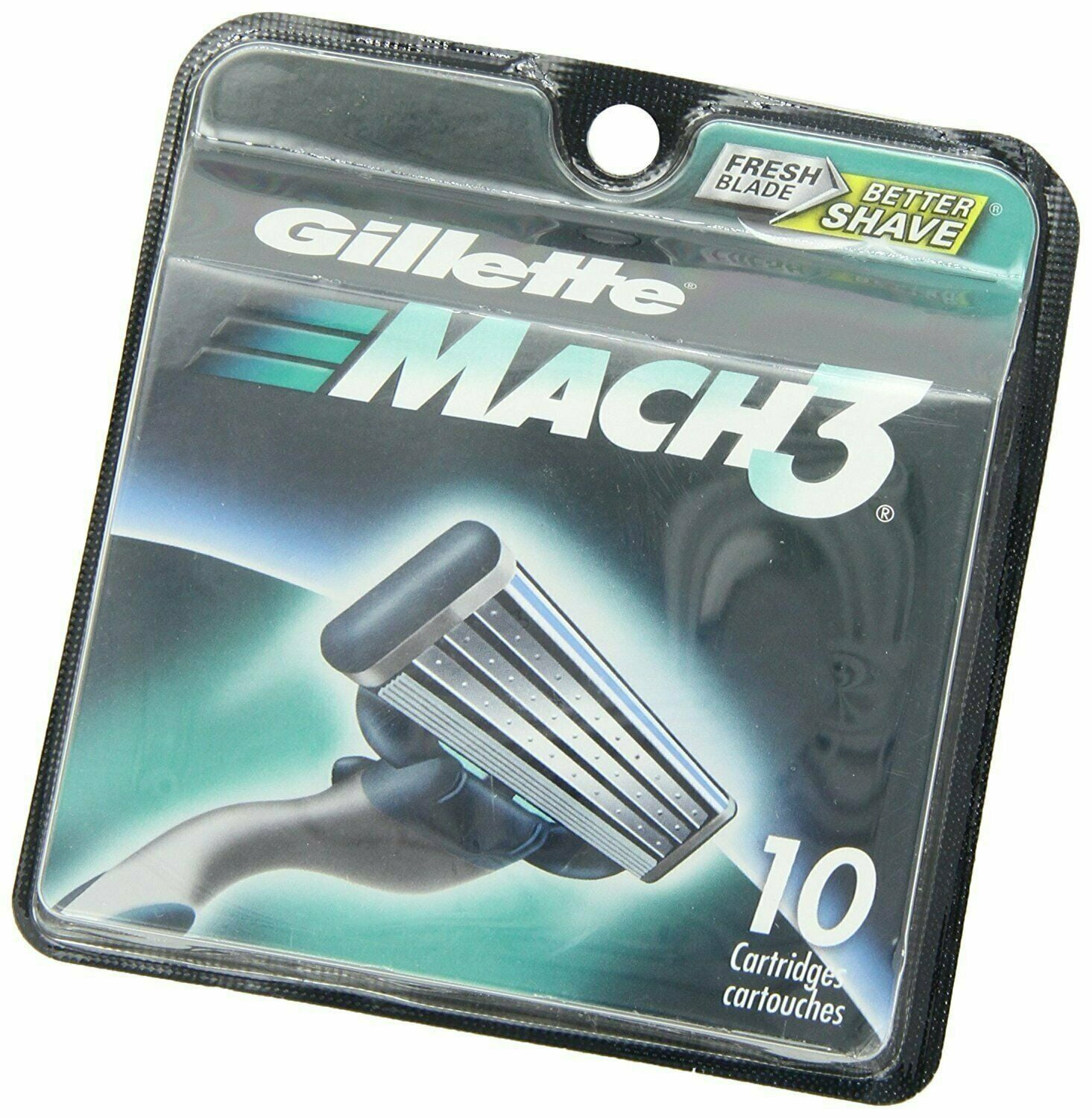 Gillette MACH3 Refill Cartridges 10 ea (Pack of 2)
