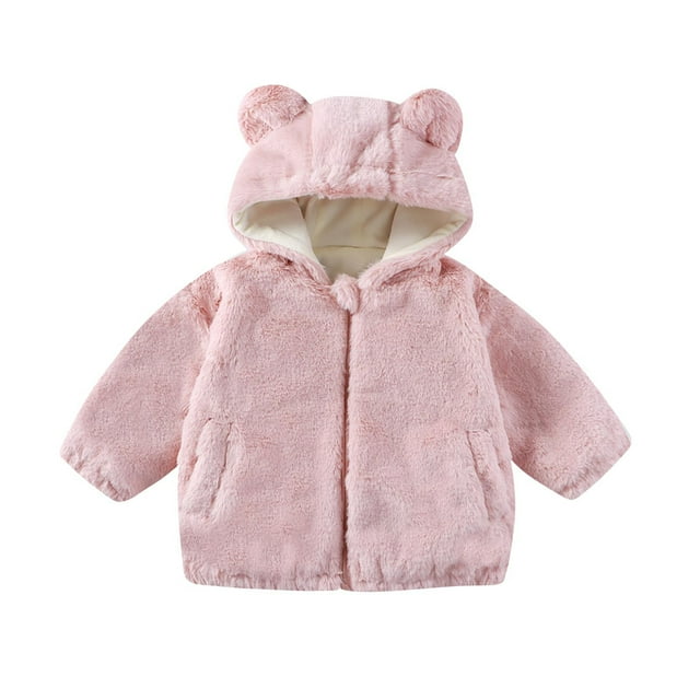 Toddler Girl Clothes Boys Winter Printed Fleece Padded Jacket for Daily, School, Party
