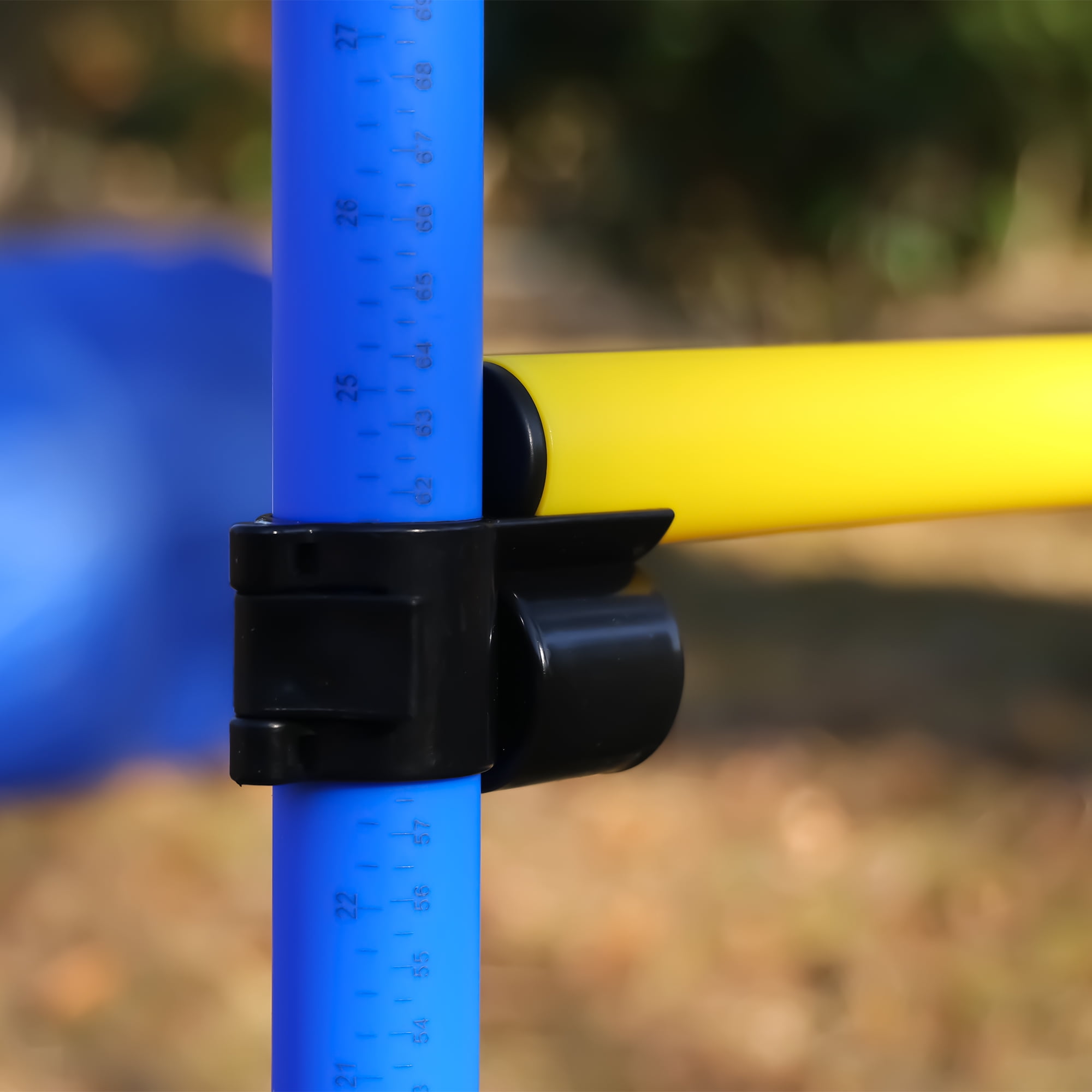 Pefilos Agility Course Backyard Set, 4 Pack Indoor and Outdoor Agility Training Equipment for Dogs, Weave Poles for Dog Obstacle Training, Blue