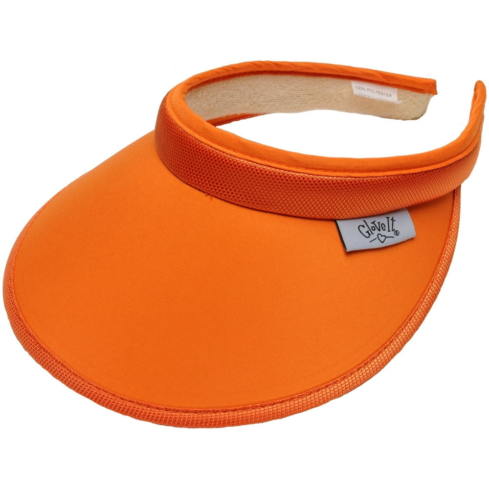 Women's Glove It Solid Golf Visor (Orange, OneSize)