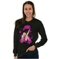 thumbnail image 4 of Betty Boop Breast Cancer Pink Ribbon Women Plus Size Long Sleeve Graphic Tee Brisco Brands 2X, 4 of 5