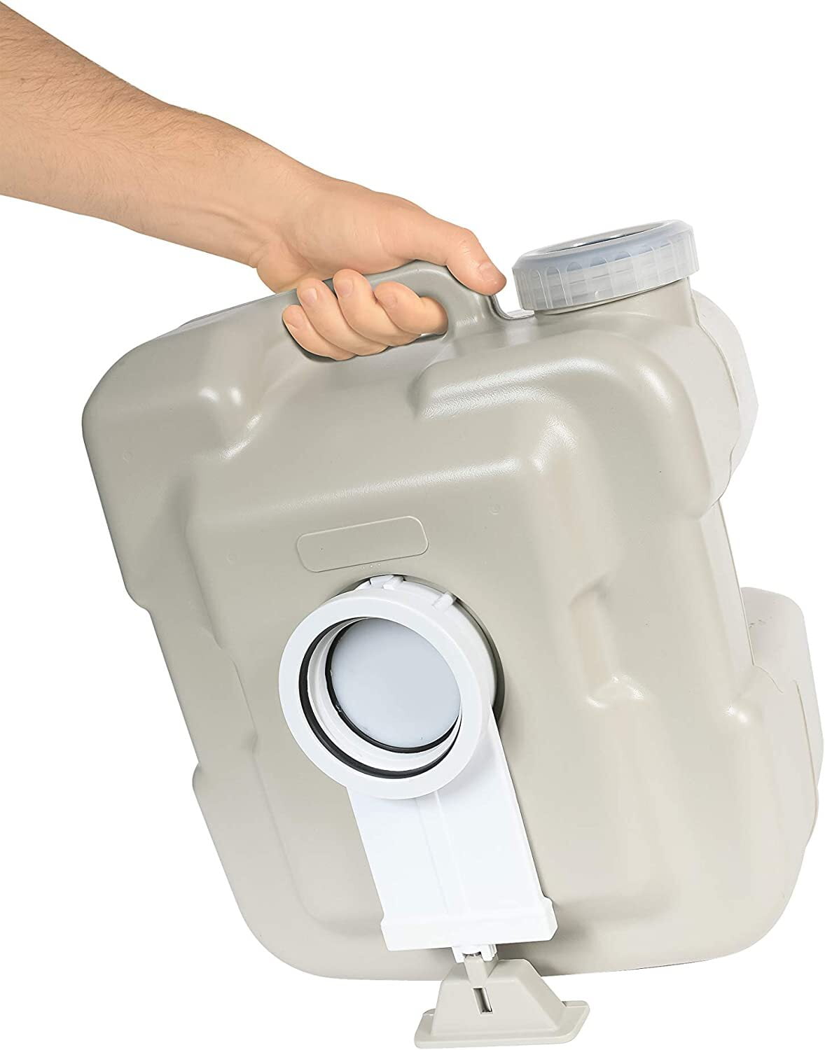 Camco 5.3 Gallon Portable Travel Toilet - Lightweight - Gray (41541)