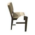 thumbnail image 2 of Benjara BM218139 Fabric Dining Chair with Ladder Style Backrest, Brown & Beige - Set of 2, 2 of 2