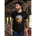 thumbnail image 2 of Dinosaur Pumpkin T-Shirt Men -Smartprints Designs, Male XX-Large, 2 of 4