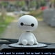 thumbnail image 3 of Cute Baymax Robot Sacudiendo la cabeza Muñeca Coche Decoraciones interiores Dibujos animados, 3 of 8