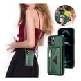 thumbnail image 1 of Funda De Cuero Para Carcasa Tipo Billetera iPhone Con Correa, 1 of 1