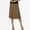 #6Brown, variant on Byworldtasic Womens Skirts Knee Length Long Skorts for Women Dressy Casual Midi Skort Summer Travel Modest Skirts