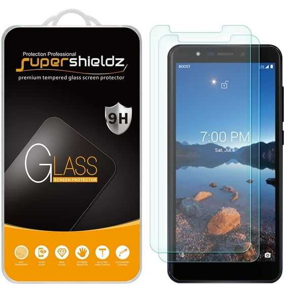[2-Pack] Supershieldz for Wiko Ride 2 Tempered Glass Screen Protector, Anti-Scratch, Anti-Fingerprint, Bubble Free
