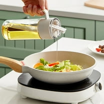 Usloyux Under $5 Oil Dispenser Bottle,7.91×4.4 Inch Advanced Oil Dispenser Bottle,Condiment Container with Non-Drip Spout and Non-Slip Handle for Kitchen Cooking