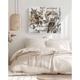 thumbnail image 3 of Country Owl Wall Art for Living Room,Canvas Picture Wall Decor for Bathroom Bedroom,Farmhouse Sping Floral Botanical Postmark Painting Artwork for Office Kitchen Hallway Dining Room Decor 12"x16", 3 of 8
