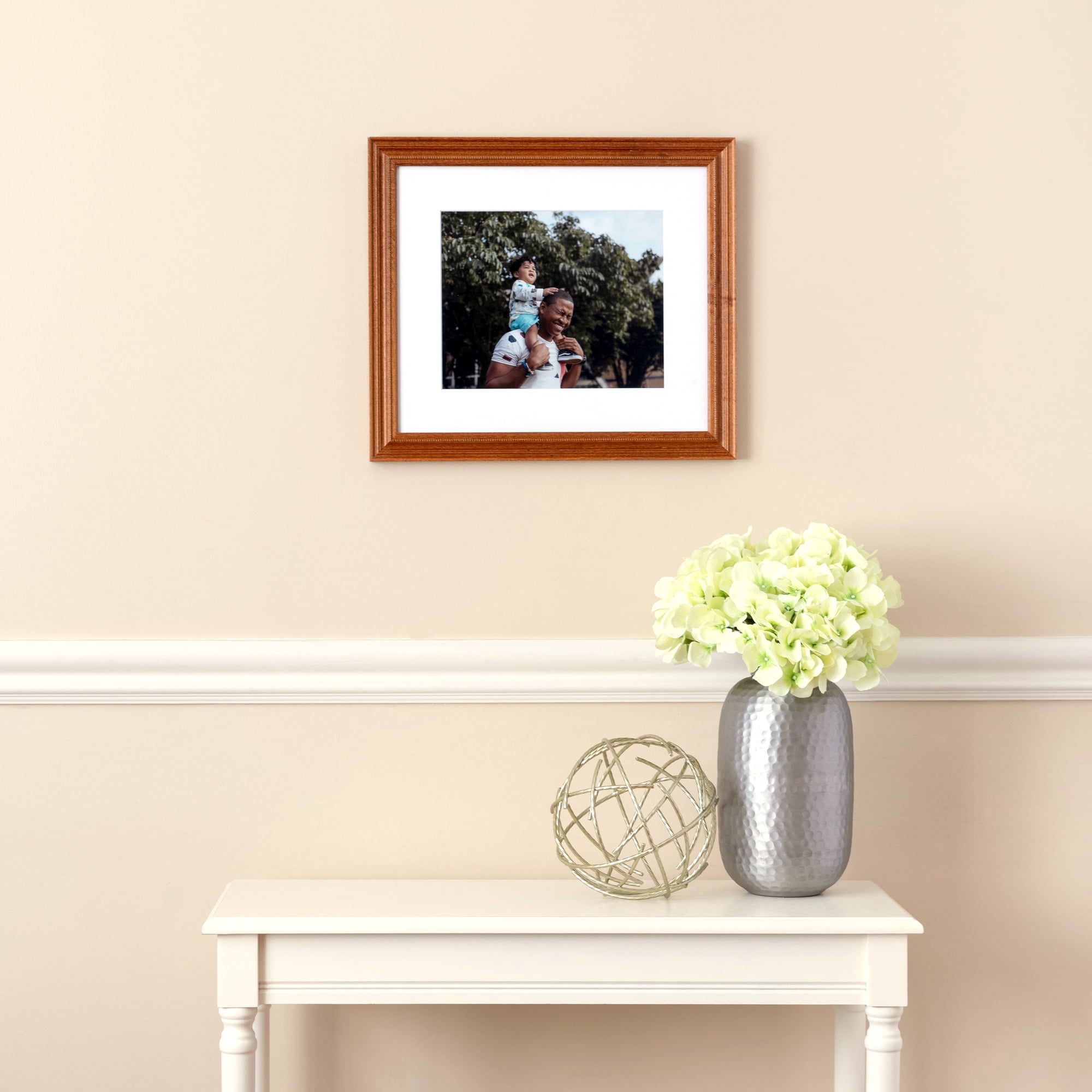 ArtToFrames 18x24 Inch Honey Picture Frame, This Brown Wood Poster Frame is Great for Your Art or Photos, Comes with 060 Plexi Glass (4097)
