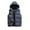 Gray, variant on Fartey Plus Size Womens Hooded Puffer Vest Lightweight Down Vest with Removable Hood Fashion Zip Up Sleeveless Outerwear Thicken Warm Winter Coat with Pockets 3XL