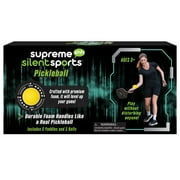 Supreme Silent Sports Pickleball Kit, 2 Durable Foam Handles and 2 Balls
