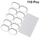 thumbnail image 4 of 110pcs Molde de queso Molde de acero inoxidable Molde de chocolate para pasteles caseros Herramienta creativa para hornear (molde de 10 piezas, borde circundante de 100 piezas), 4 of 5