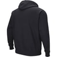 thumbnail image 3 of Men's Colosseum Black Northwestern Wildcats Sunrise Pullover Hoodie, 3 of 3