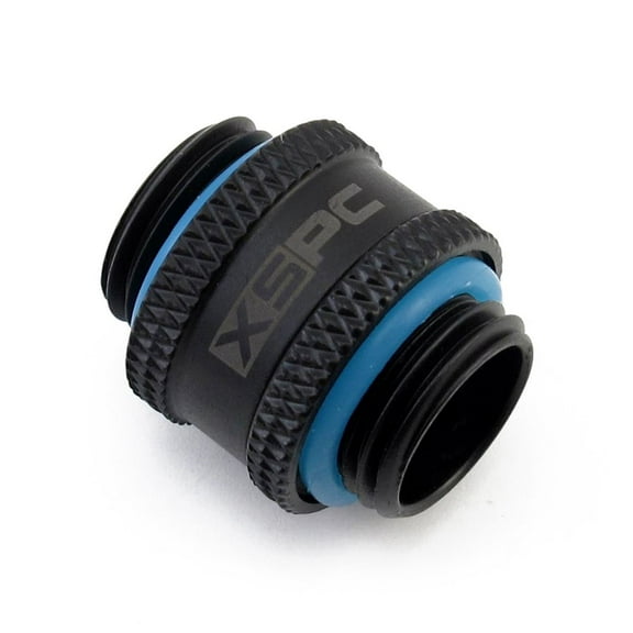 XSPC G1/4" Male to Male Rotary Fitting, Matte Black