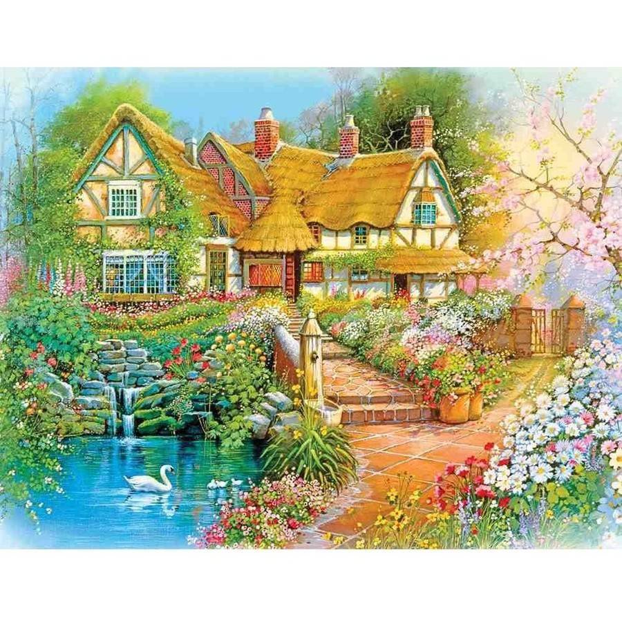 Springbok Country Cottage 500Piece Jigsaw Puzzle