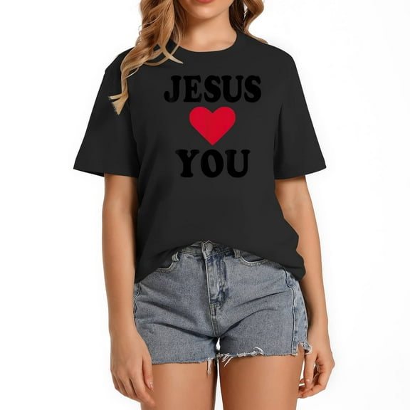 Womens Jesus Loves You T-Shirt