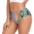 thumbnail image 2 of Balery Pastel Abstract Fluid Art Ropa Interior de Algodón para Mujer con Dibujo – Braguitas Cómodas y Elásticas, Estilo Clásico-3X-Large, 2 of 6