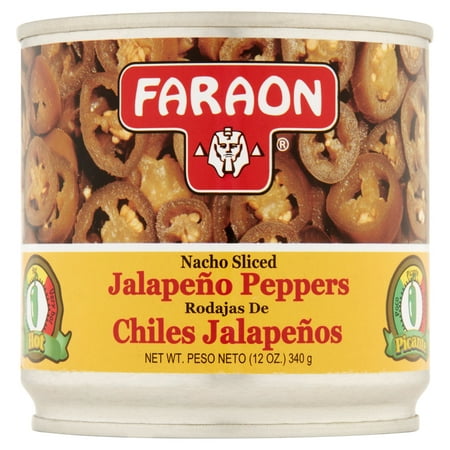 (6 Pack) Faraon Nacho Sliced Jalapeno Peppers, 12