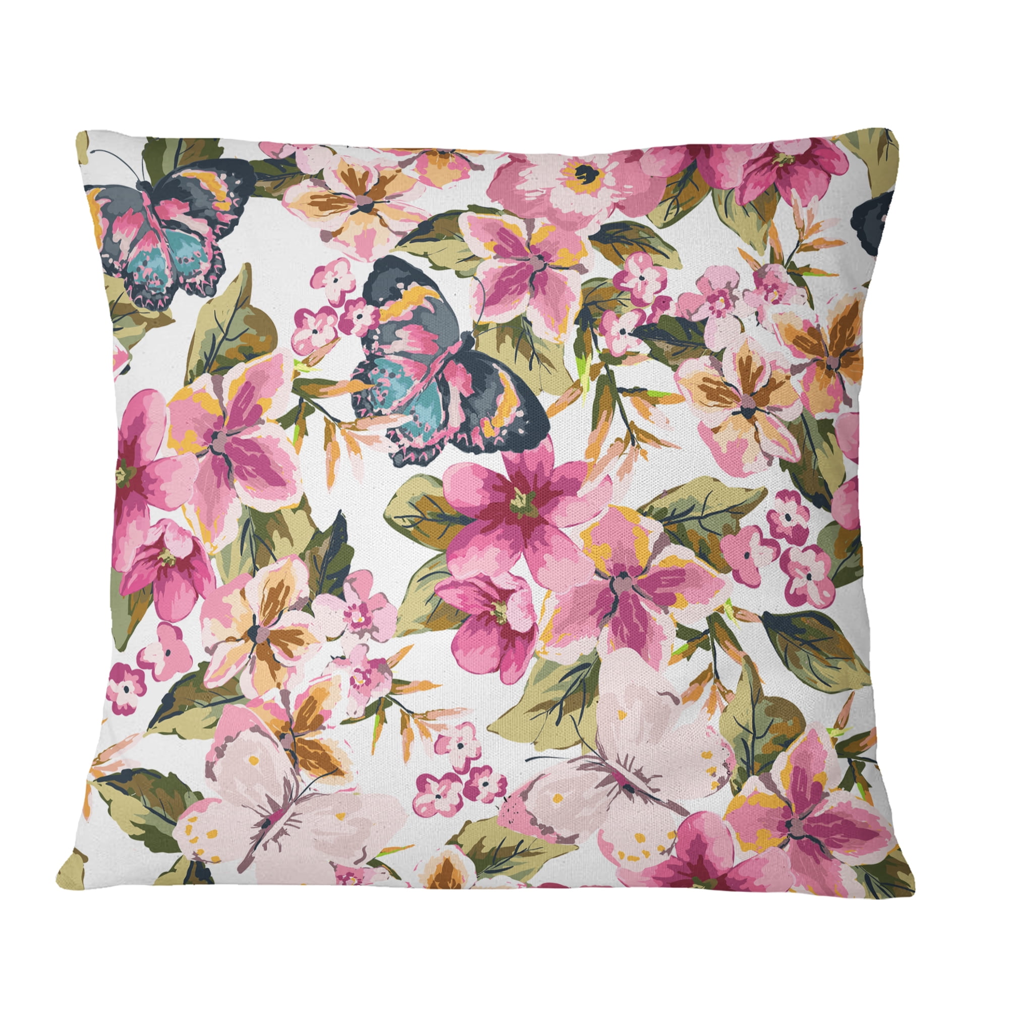 Designart 18" x 18" Multi-color Polyester Throw Pillow