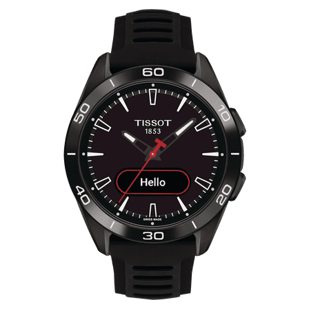 Tissot T-Touch Connect Solar Sport GMT Quartz Digital Dial Titanium Black Silicone Strap Men's Watch T153.420.47.051.04