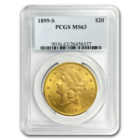 1899-S $20 Liberty Gold Double Eagle MS-63 PCGS
