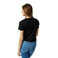 thumbnail image 4 of Coraline Full Moon Silhouette Women's Black Crew Neck Short Sleeve Baby Tee-XL, 4 of 7