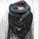 thumbnail image 4 of Women Scarf Winter Horse Print Scarf Button Soft Wrap Plush Velvet Warm Scarves Shawls Vintage Style Neck Wraps Neck Scarves, 4 of 4