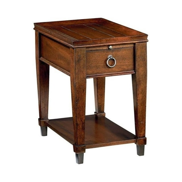 Beaumont Lane Chairside Table in Rich Mahogany