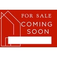 thumbnail image 6 of Coming Soon Real Estate Sign for Home  12 x 18 Yard Sign with H Frame Stake Home Double Sided Open House Realtor For Sale by Owner Classy Red White Minimalist Modern, 6 of 6