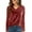 Pink#7122402, variant on Hearthz Velour Tops for Women Casual V Neck Women’s Long Sleeve Shirt Velour Blouse Solid Holiday Party Outfits