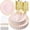 Pink and Gold, variant on 175 count Black Scalloped Plastic Plates with  Trim - Black Plastic Silverware with Handle - Fancy High-End Dinnerware Sets for Wedding & Party