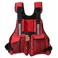 thumbnail image 1 of Kmbangi Adult Adjustable Life Jacket Vest Multi Pockets Buoyancy Sailing Reflective Design Life Saver Tank Top, 1 of 5