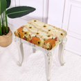 thumbnail image 4 of ZUXONGSY Sunflower Pumpkin Stool Covers Rectangle 2 Packs Saddle Seat Cover with Elastic Bands Vanity Stool Cover for Wooden Metal Bench Spandex Chair Cover Stretch Slipcovers, 4 of 7